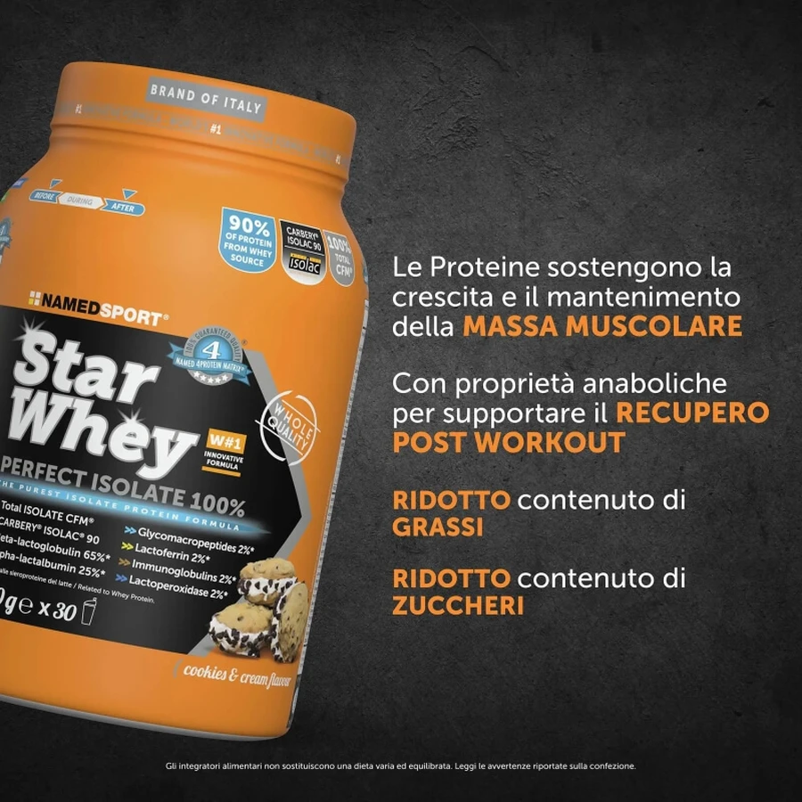 Star whey 750 gr cookies &amp; cream smaak - eiwitpoeder