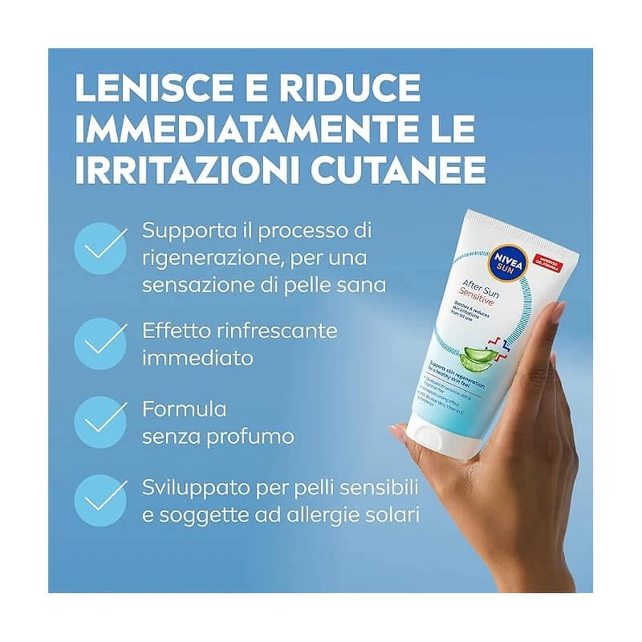 Nivea - Beruhigende Sensitive After-Sun Creme für empfindliche und gerötete Haut 150 ml