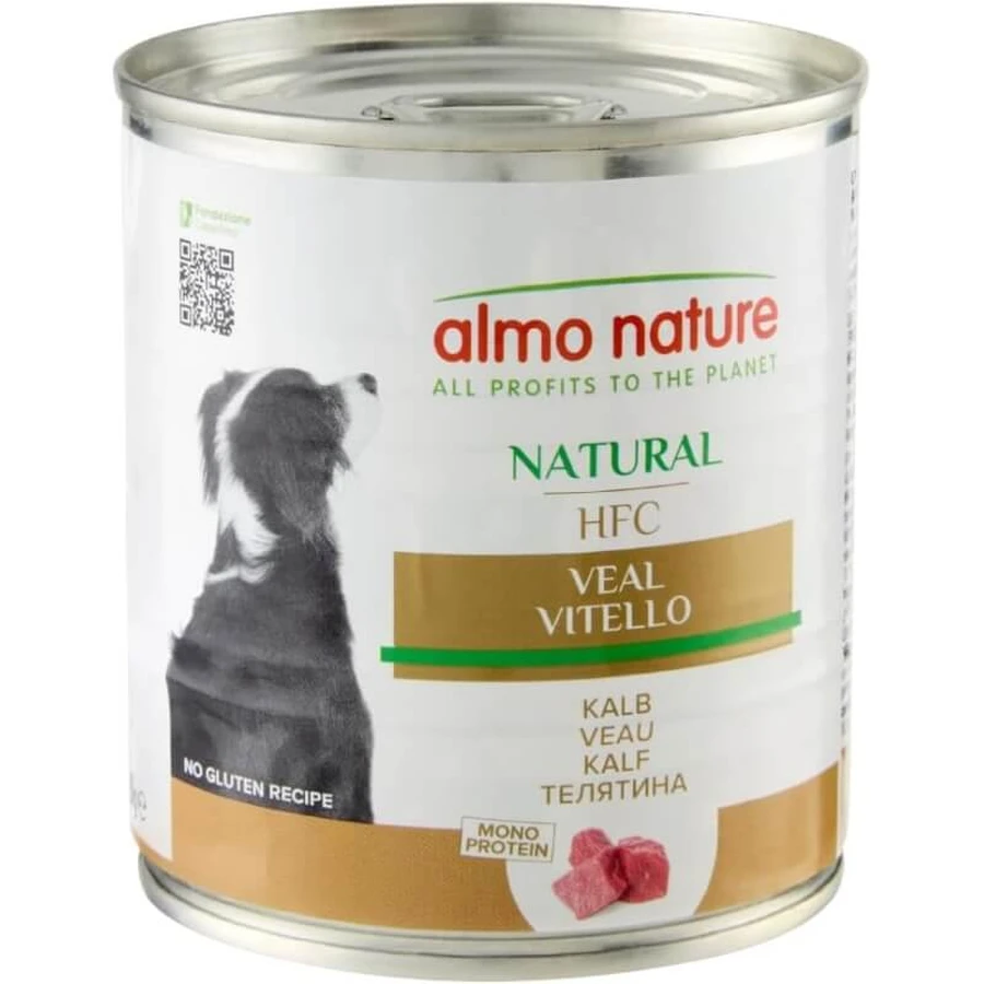 Almo nature Hfc natural ternera - comida húmeda para perros adultos 290 gr.