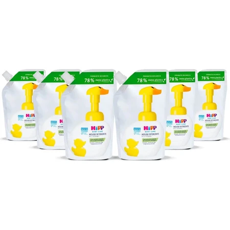 Hipp reinigingsmousse voor de gevoelige huid - 250 ml navulling