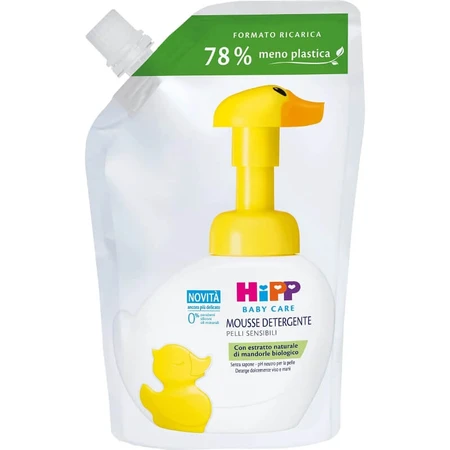 Hipp reinigingsmousse voor de gevoelige huid - 250 ml navulling