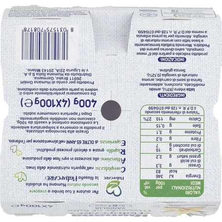 Humana milk snack aromă de vanilie - gustare pentru copii 4 x 100 g