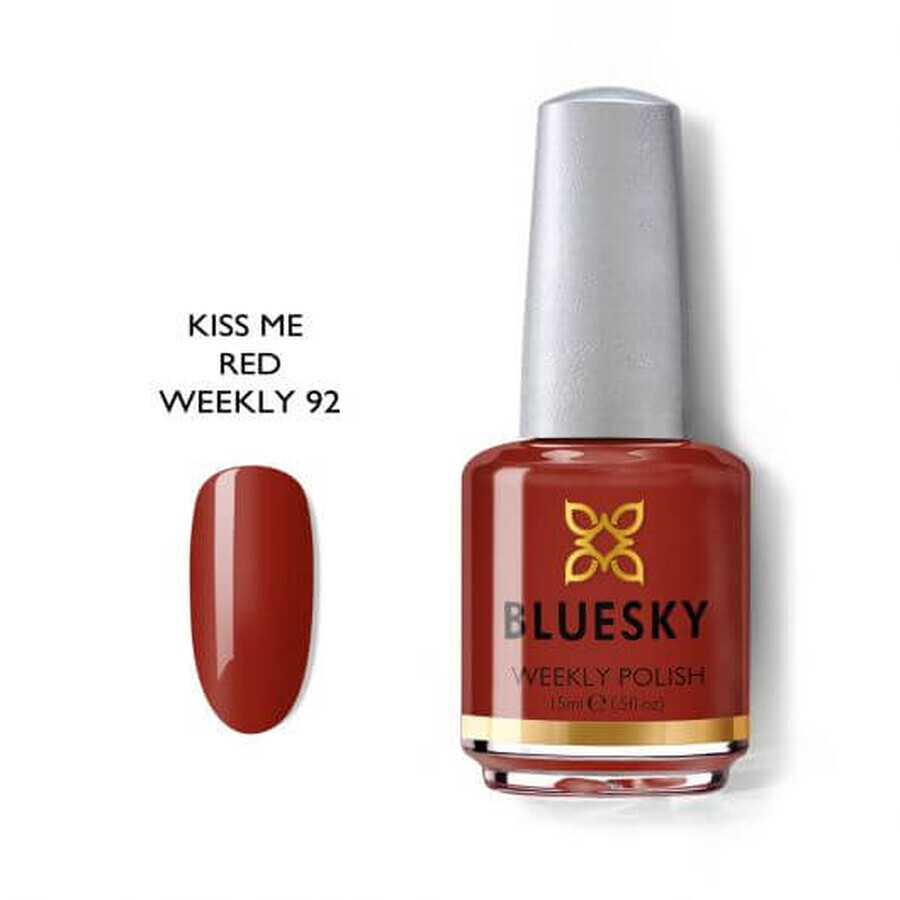 Smalto per unghie Bluesky Kiss Me Rosso 15ml