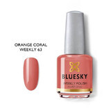 Bluesky Orange Coral Nail Polish 15ml