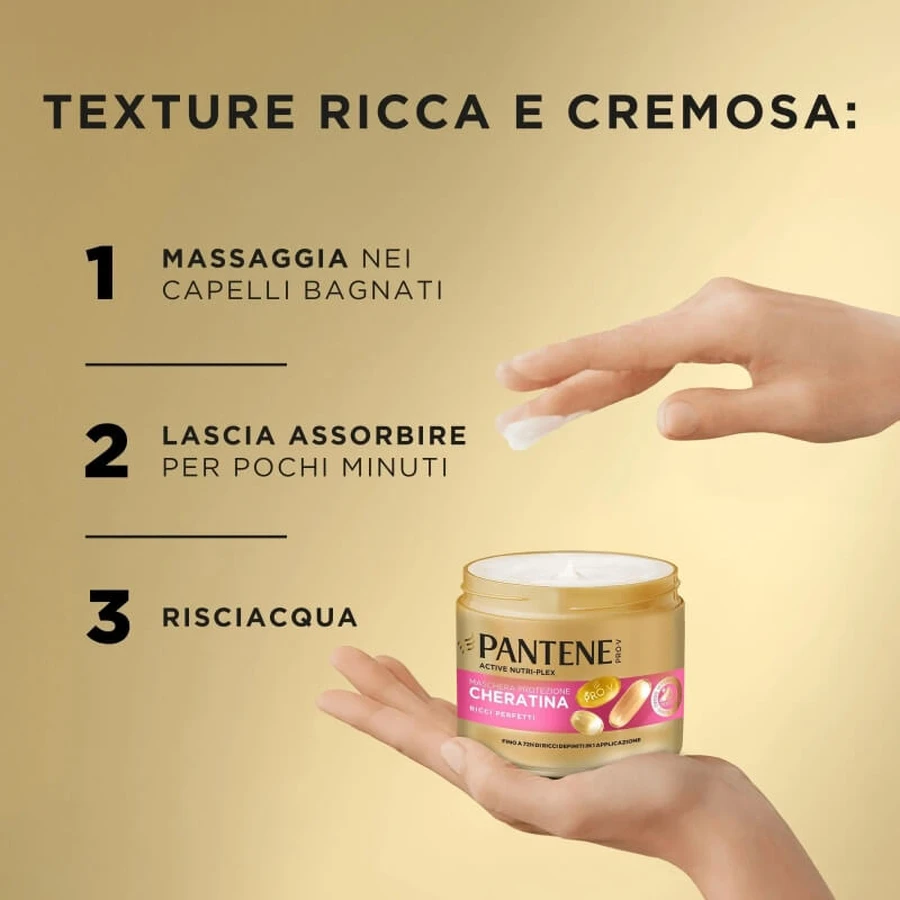 Pantene pro-v nutri-plex - perfecte krullen - keratine beschermingsmasker 300 ml