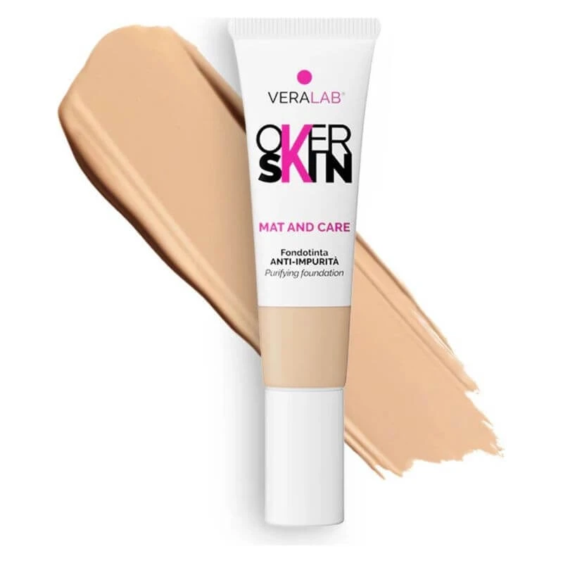 Veralab Overskin mat en verzorgend - anti-imperfection foundation nr. 04 crème