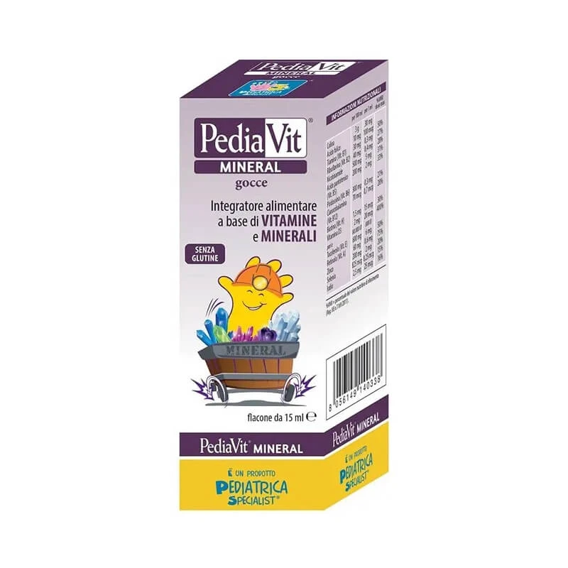 Pediavit mineralendruppels 15 ml - vitamine- en mineralensupplement voor kinderen