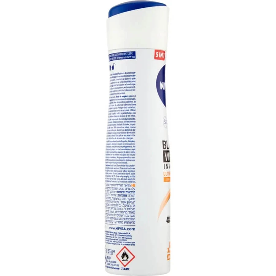 Nivea men black &amp; white invisible - anti-transpirant deodorant spray 125 ml