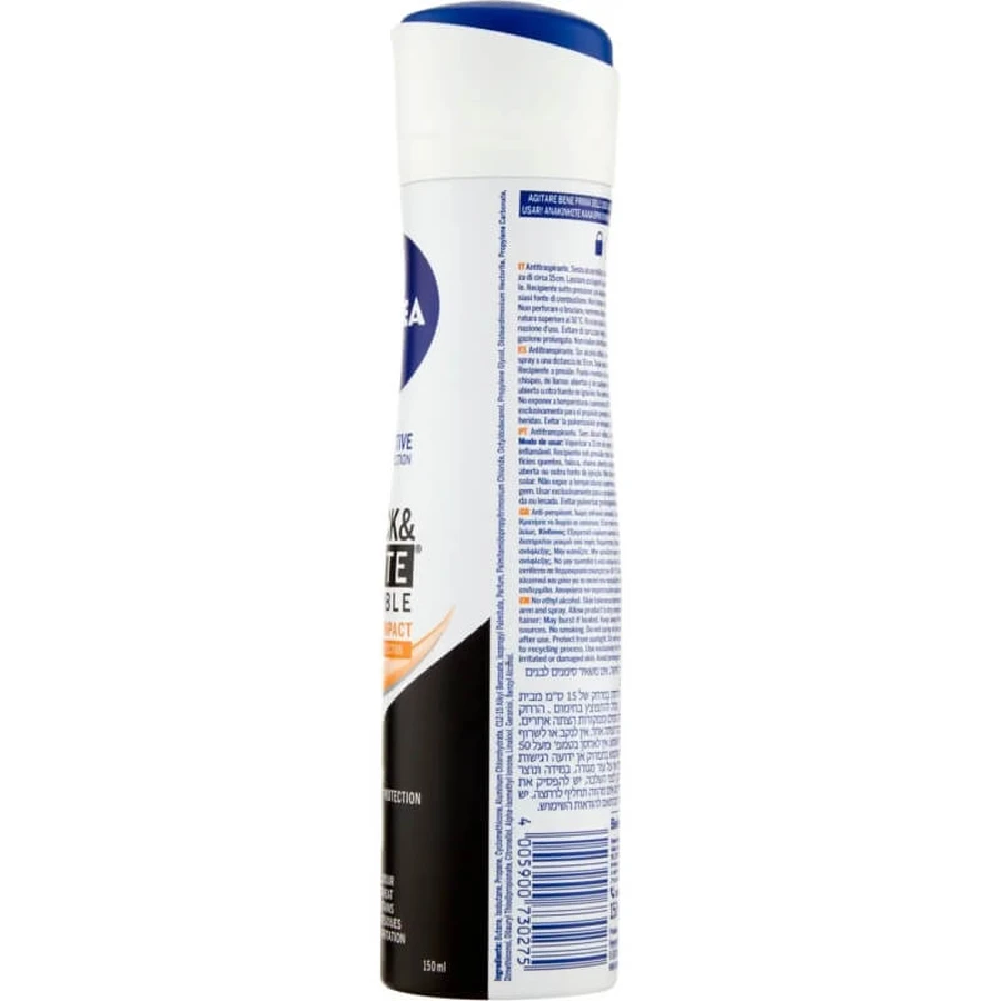 Nivea men black &amp; white invisible - anti-transpirant deodorant spray 125 ml