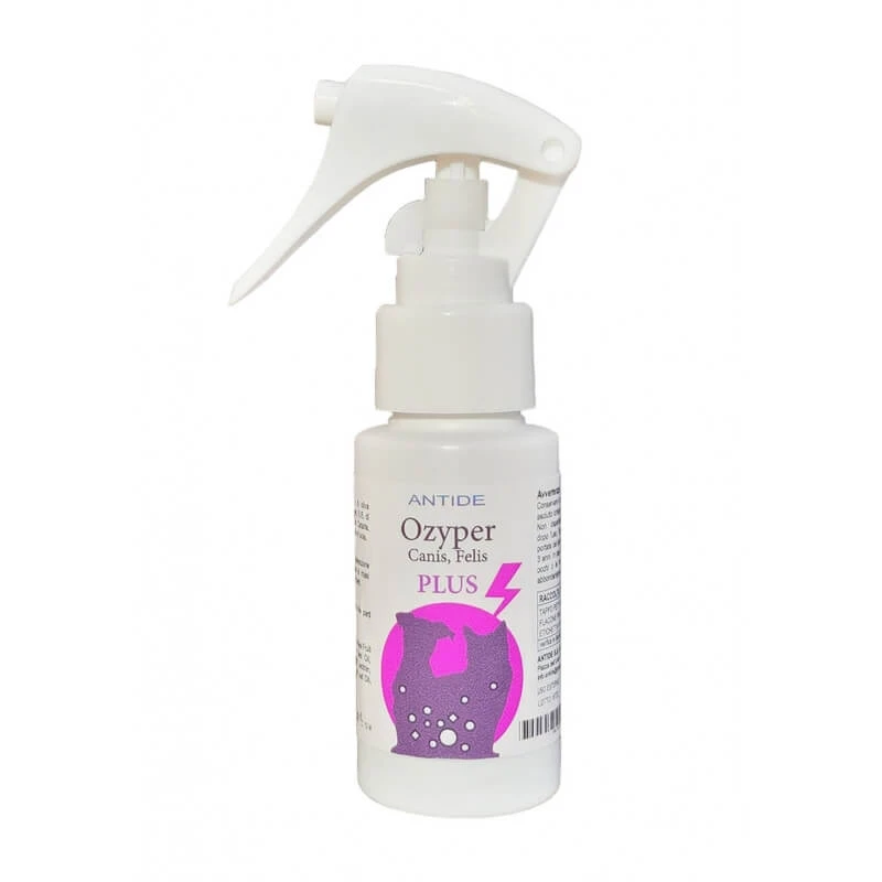 Antide srl Ozyper canis felis plus - huidherstellende en insectwerende spray voor honden en katten 30 ml