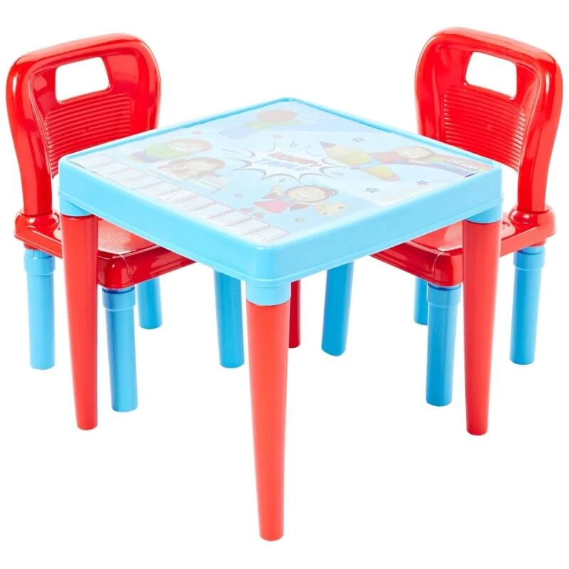 Pilsan speel- en activiteitentafel met 2 stoelen voor kinderen van 3-5 jaar