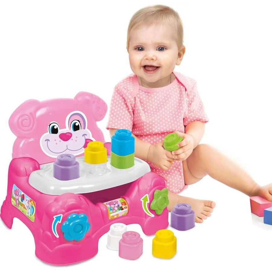Clementoni Baby clemmy Sessel Ziegelhalter Baby Mädchen 10-36 Monate