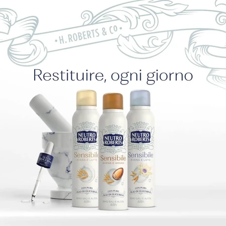 Neutro roberts Sensitive avena y leche - desodorante spray 150 ml