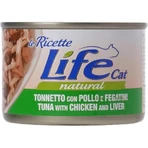 Life petcare Life cat natural tuna with chicken and liver - nourriture humide pour chats 150 gr.