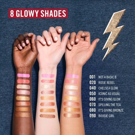 Rimmel multi tasker turbocharged glow - illuminante liquido n. 002 rosy rebel