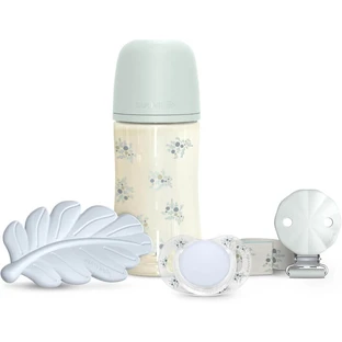Suavinex poetry - baby bottle gift set light blue