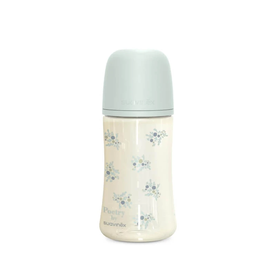 Suavinex poetry - baby bottle gift set light blue