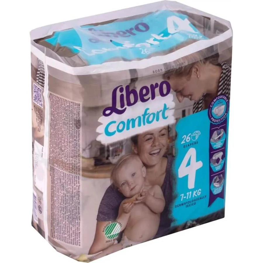 Libero Comfort - 26 pannolini per bambini taglia 4 (7-11kg)