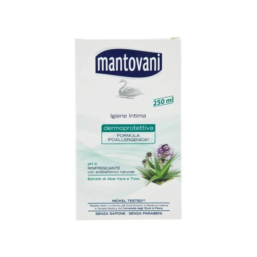 Mantovani Rinfrescante ph 4 estratti di aloe vera e timo - detergente intimo 250 ml
