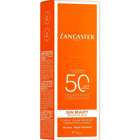 Lancaster Facial crema de soare 50 spf soare frumusețea pielii sensibile minerale crema de fata de înaltă protecție 50 ml