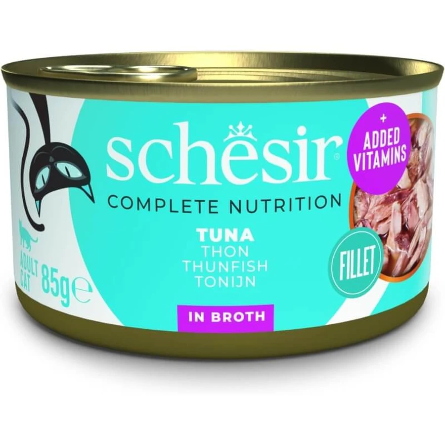 Schesir Tonijn Naturel - natvoer voor katten 85 gr.