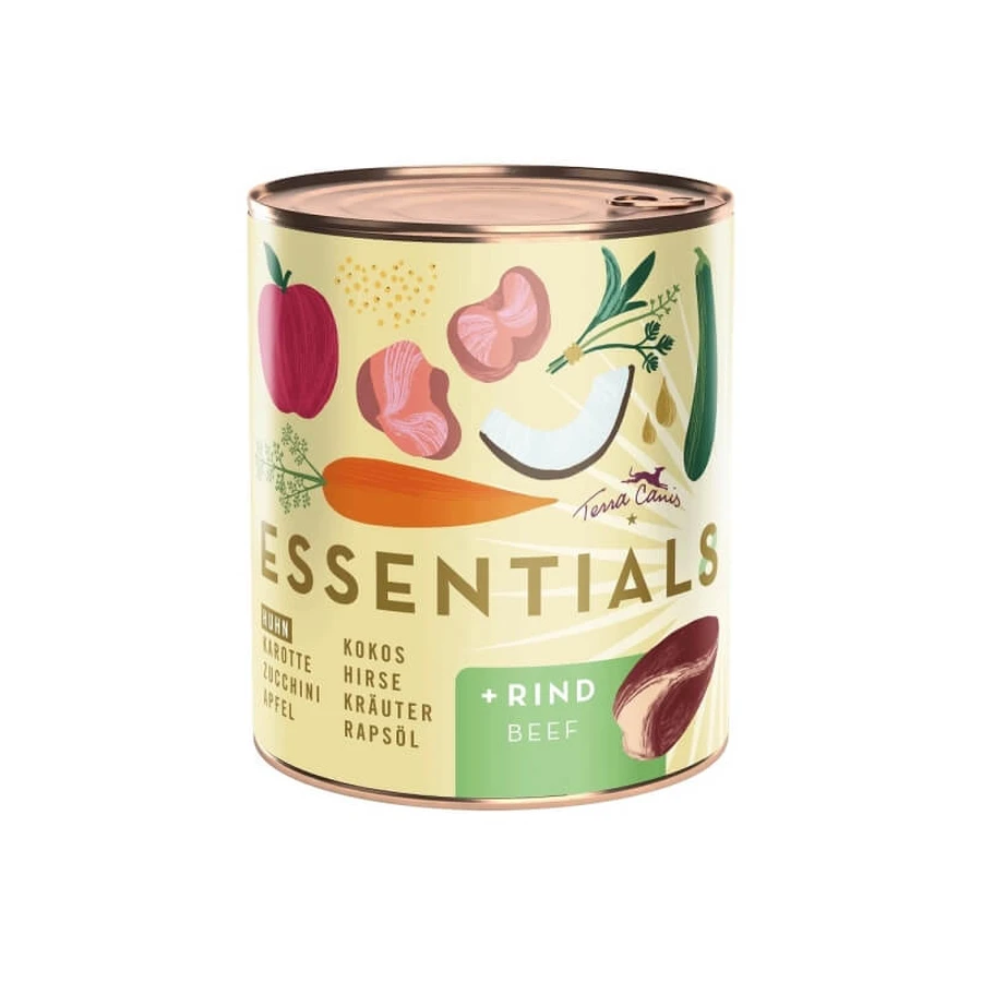 Terra canis Essential 8 chicken and beef - complete wet food for adult dogs 385 gr