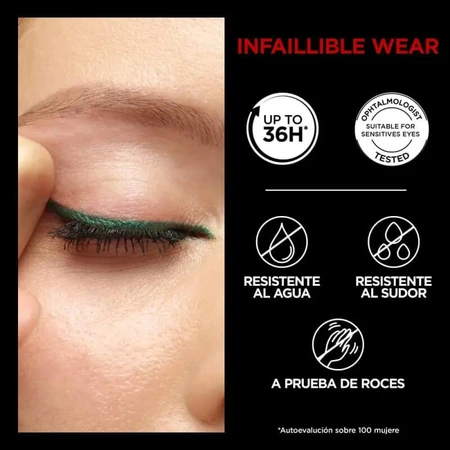 L'oreal paris Infaillible 36h grip liner - creion de ochi gel automat nr. 07 turcoaz blană faux