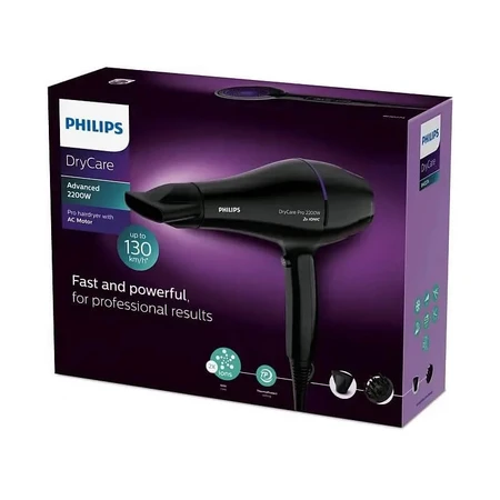 Philips Bhd274/00 drycare pro - professionele haardroger 2200 w voor vlekkeloze plooien en snel drogen