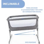 Chicco next2me air - cuna colecho color gris oscuro