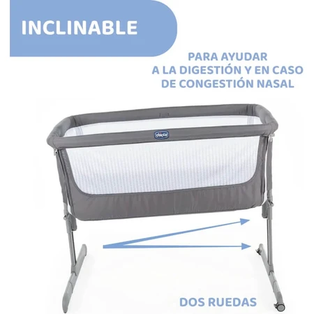 Chicco next2me air - cuna colecho color gris oscuro