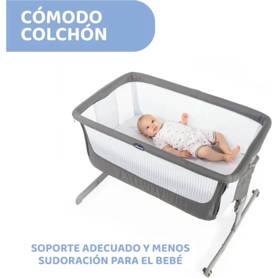 Chicco next2me air - cuna colecho color gris oscuro