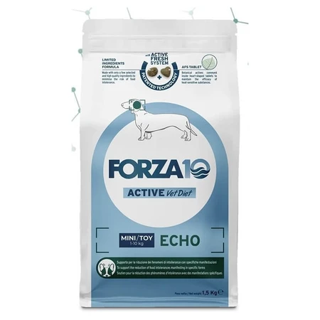 Forza10 Forza 10 actief dierenarts dieet echo mini/speelvis - dieetvoeding voor honden met intoleranties 1,5 kg