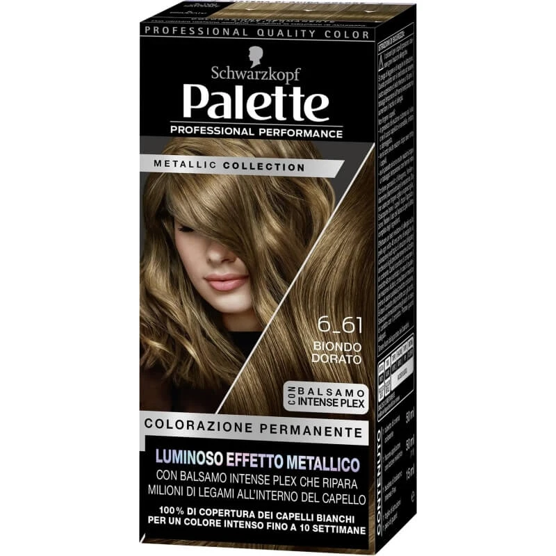 Palette Metallic collectie - permanente kleuring nr. 6_61 goudblond