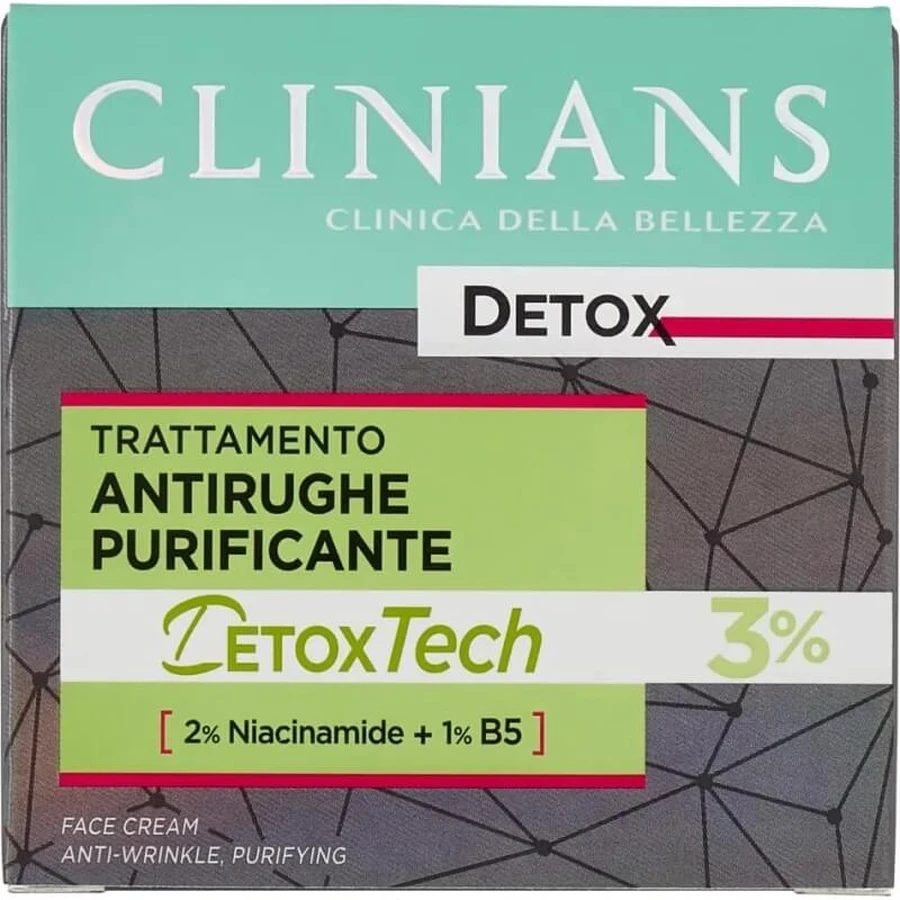 Clinians Crema antirughe detox - trattamento antiossidante - 50 ml