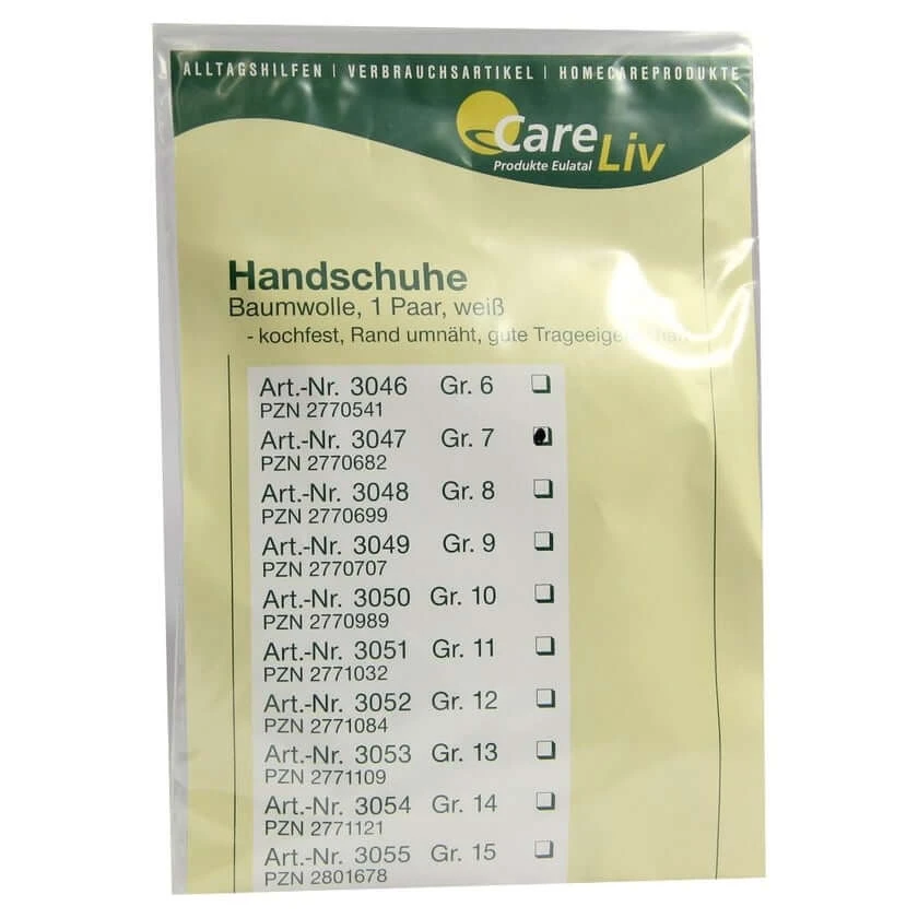Katoenen handschoenen maat 7 2 stuks