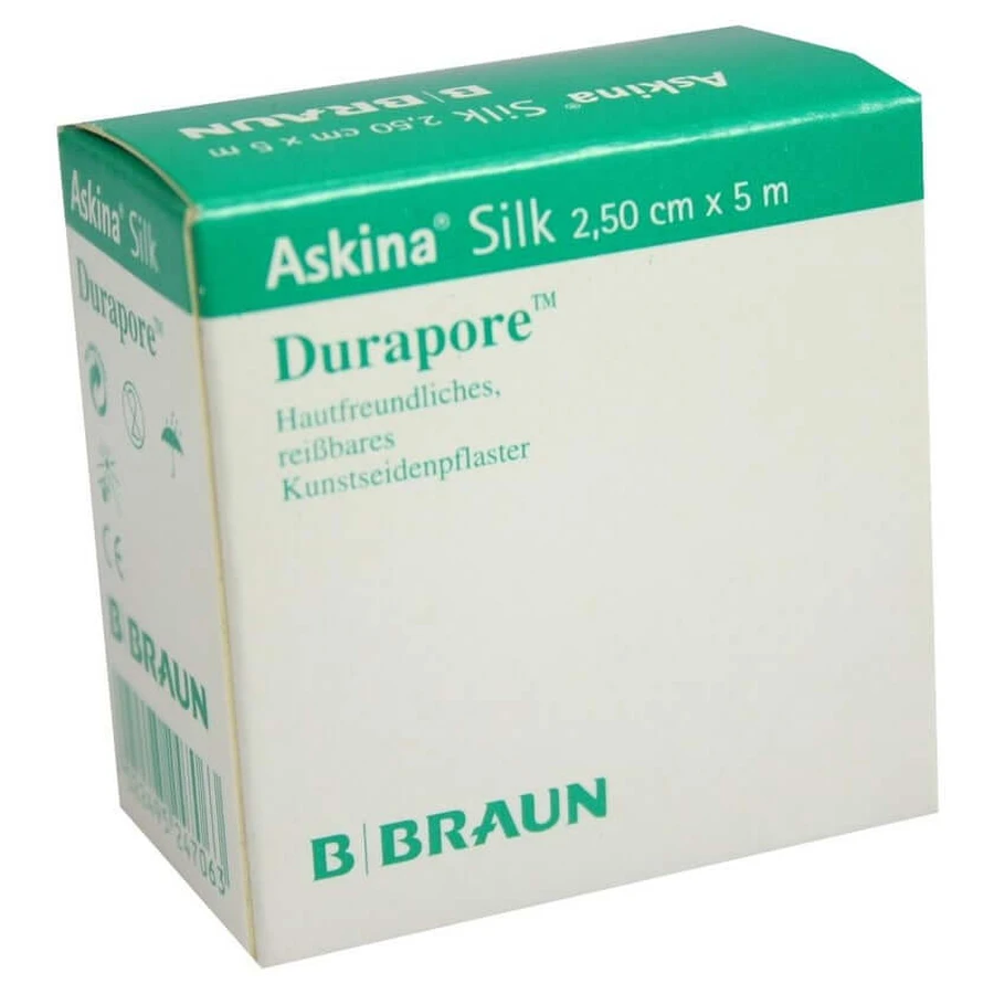 Askina zijdepleister 2,5 cmx5 m 1 st