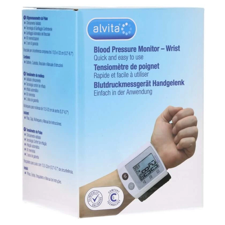 Misuratore di pressione Alvita da polso 1 pz
