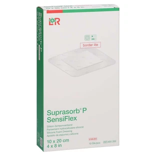 Suprasorb P Sensiflex Borde Lite 10x20cm 10 unid.
