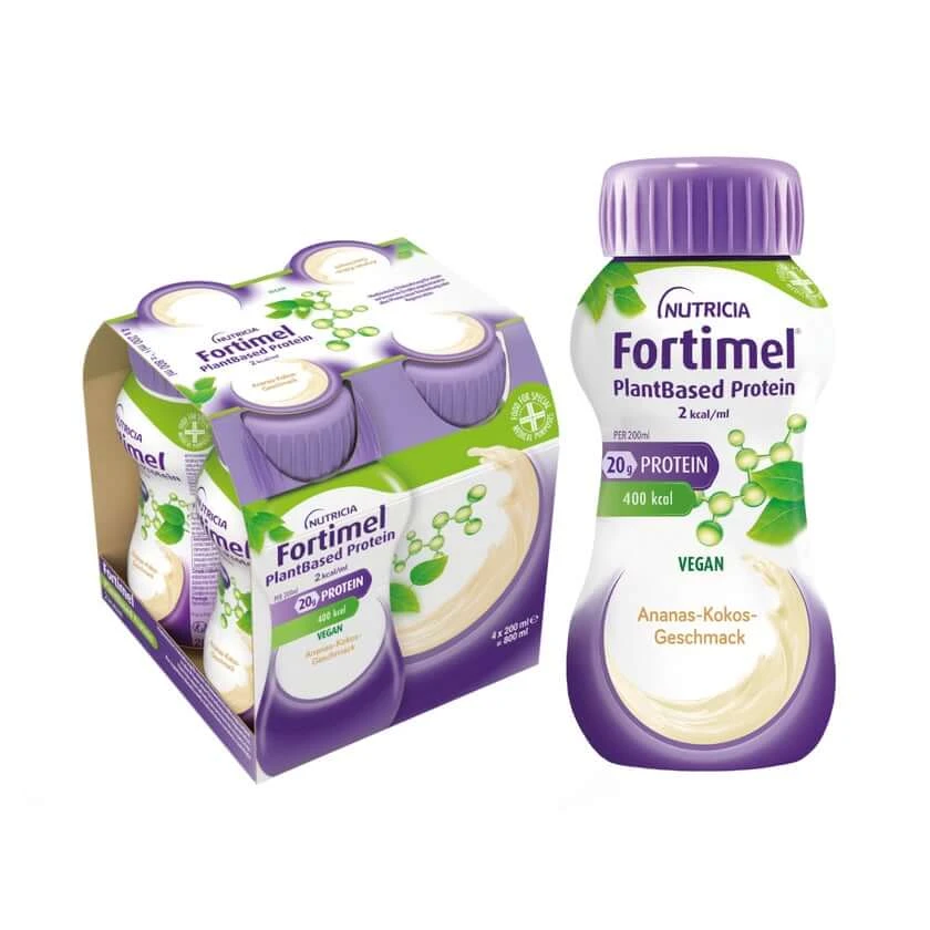 Fortimel Plantaardige Proteïne 2 Kcal Ananas-Kokos 4X200 ml