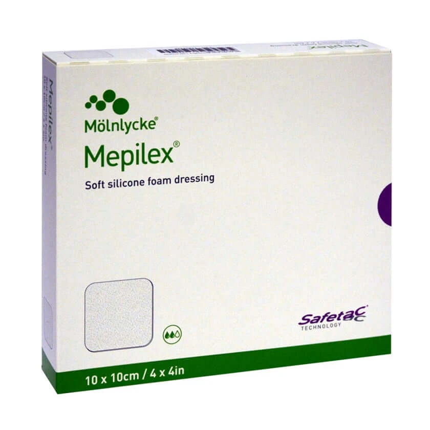 Mepilex 10x10 cm foamverband 5 stuks.