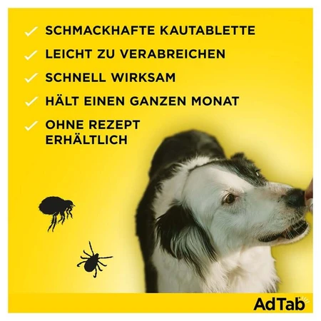 AdTab Hund 2,5 - 5,5 kg Kautablette 3 St