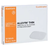 Allevyn Thin 5x6 cm dünne Wundauflage 10 St