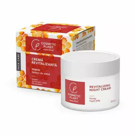 Crema notte rivitalizzante con miele e pappa reale, 50 ml, Cosmetic Plant