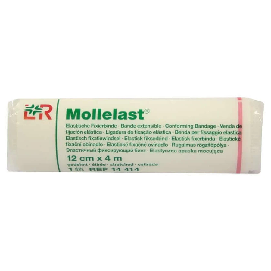 Bandaż Mollelast 12 cmx4 m biały 1 szt.: ceny i cechy
