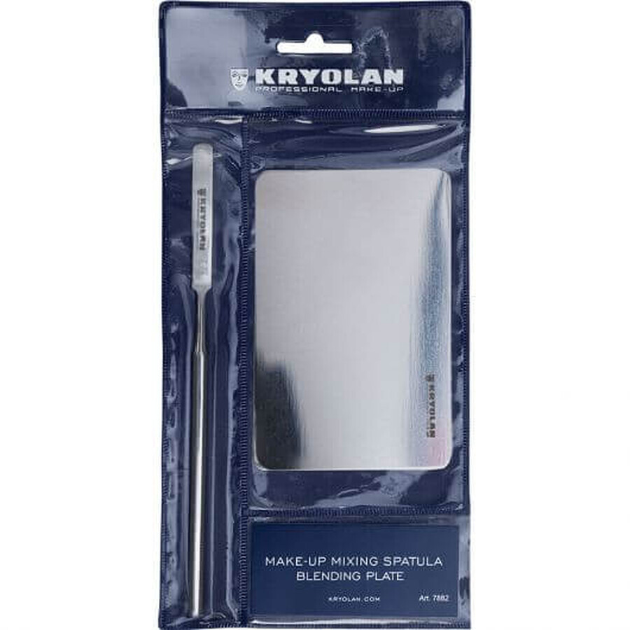 Set instrumente make up Kryolan spatula si placa de amestecare 