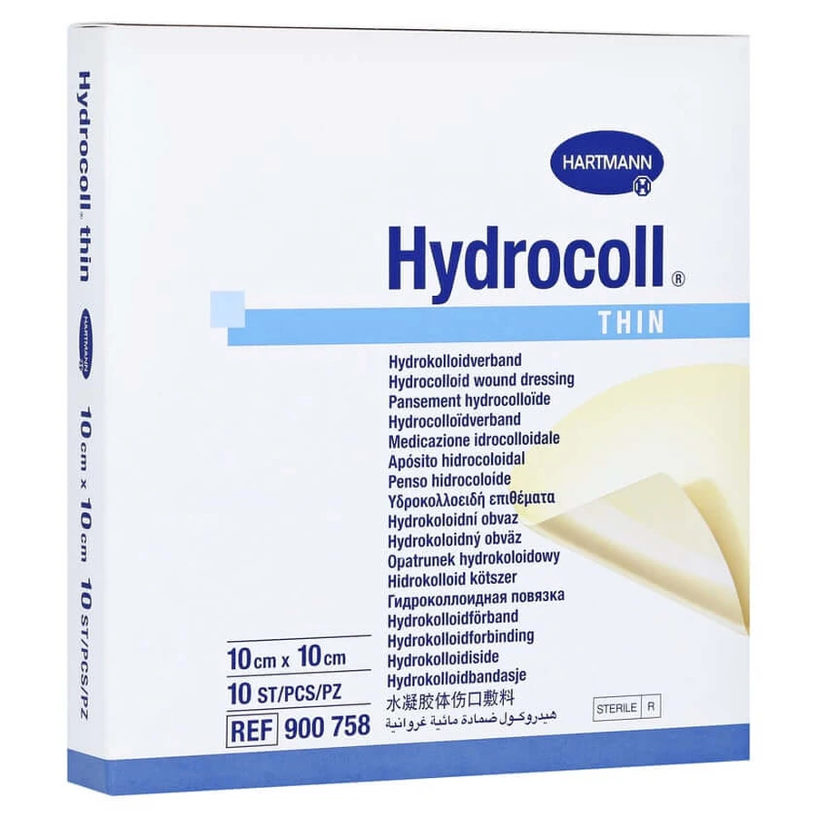 Hydrocoll thin Wundverband 10x10 cm 10 St