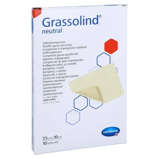 Grassolind kompresy maściowe 7,5x10 cm szt. 10 szt.