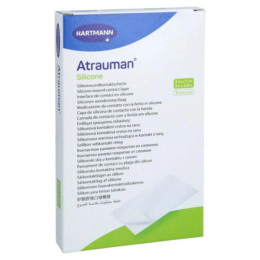 Atrauman Siliconen Steriel 5x7 cm Kompres 5 stuks