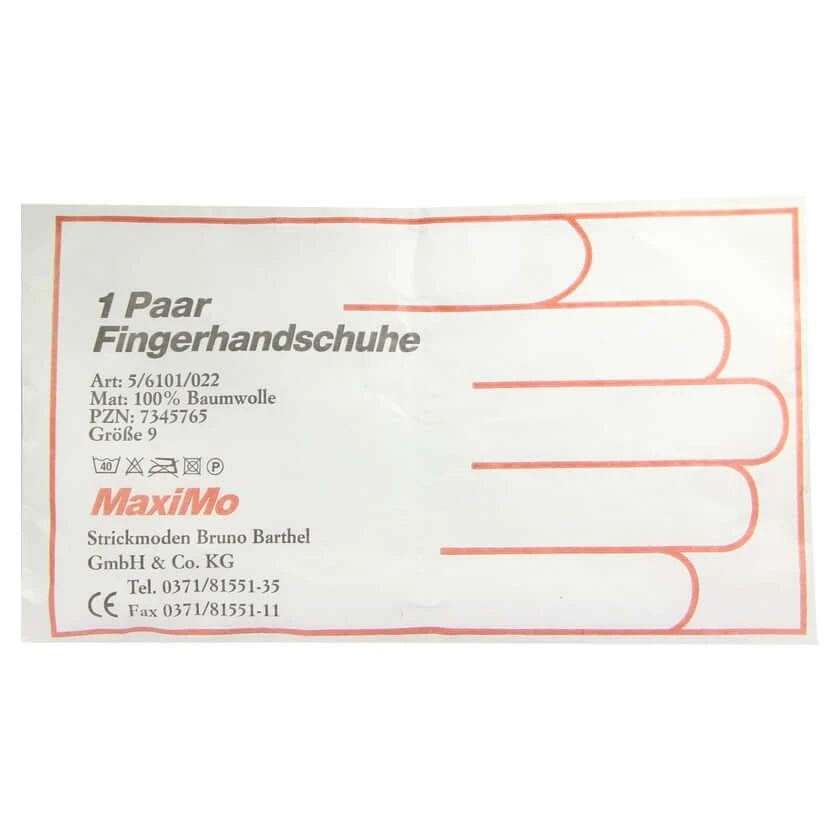 Gebreide katoenen handschoenen maat 9 dun 2 stuks