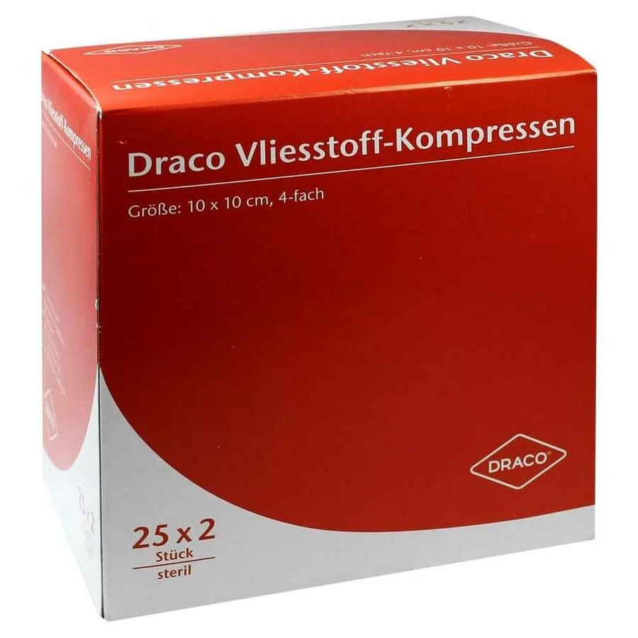 Comprese nețesute sterile 10x10 cm 4f 25X2 buc